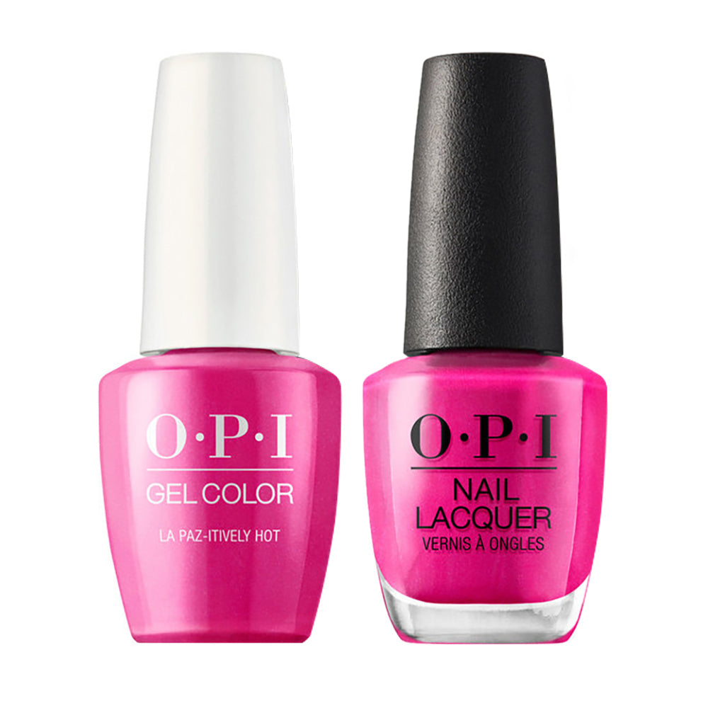 OPI Gel Nail Polish Duo - A20 La Paz-itively Hot - Pink Colors