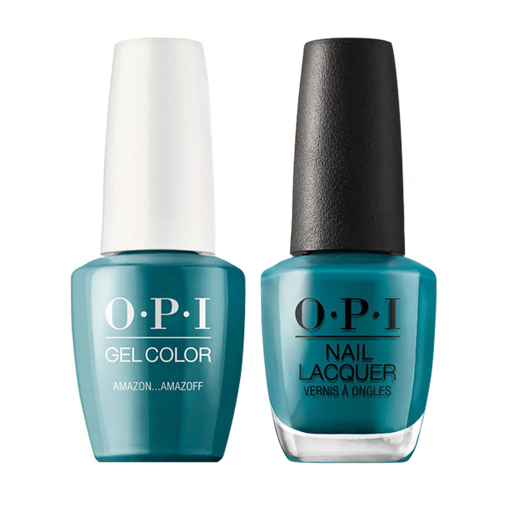 OPI Gel Nail Polish Duo - A64 AmazON...AmazOFF - Green Colors