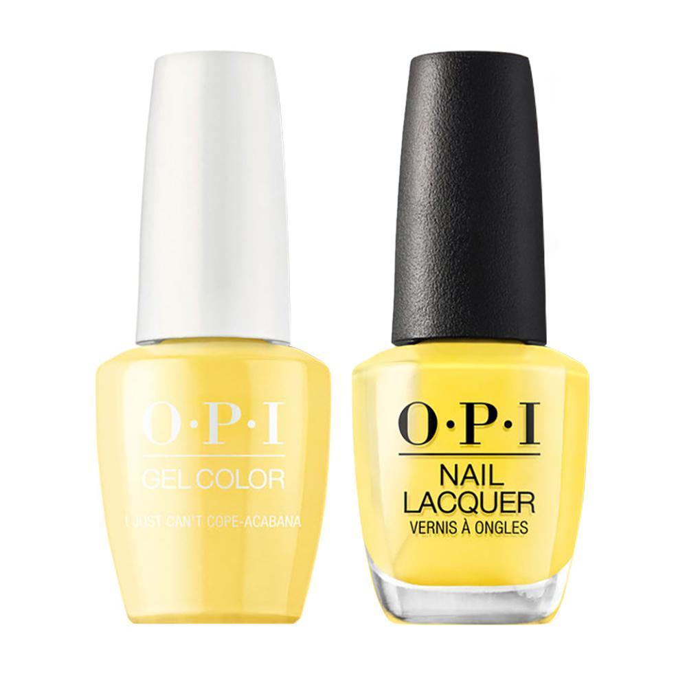 OPI Gel Nail Polish Duo - A65 I Just Can't Cope-acabana - Yellow Colors