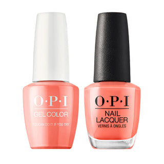 OPI Gel Nail Polish Duo - A67 Toucan Do It If You Try - Orange Colors