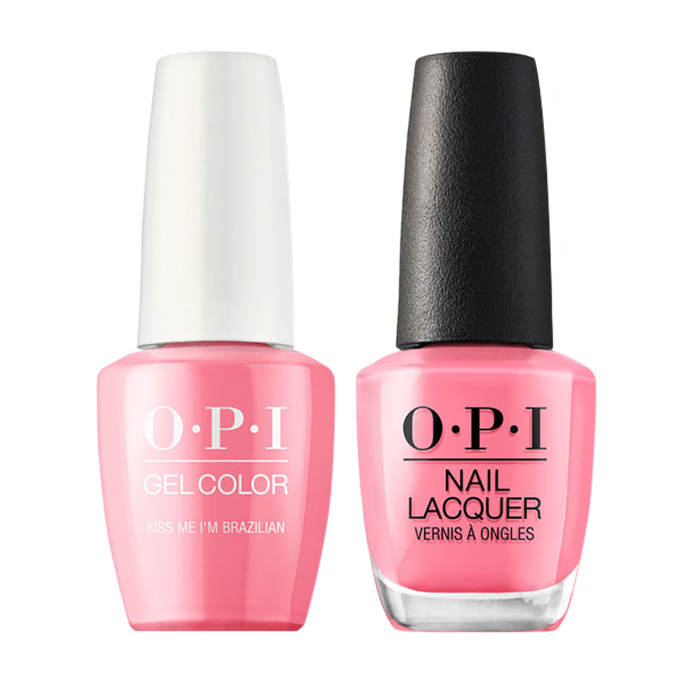 OPI Gel Nail Polish Duo - A68 Kiss Me I'm Brazilian - Pink Colors