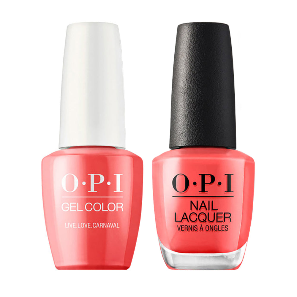 OPI Gel Nail Polish Duo - A69 Live.Love.Carnaval - Orange Colors