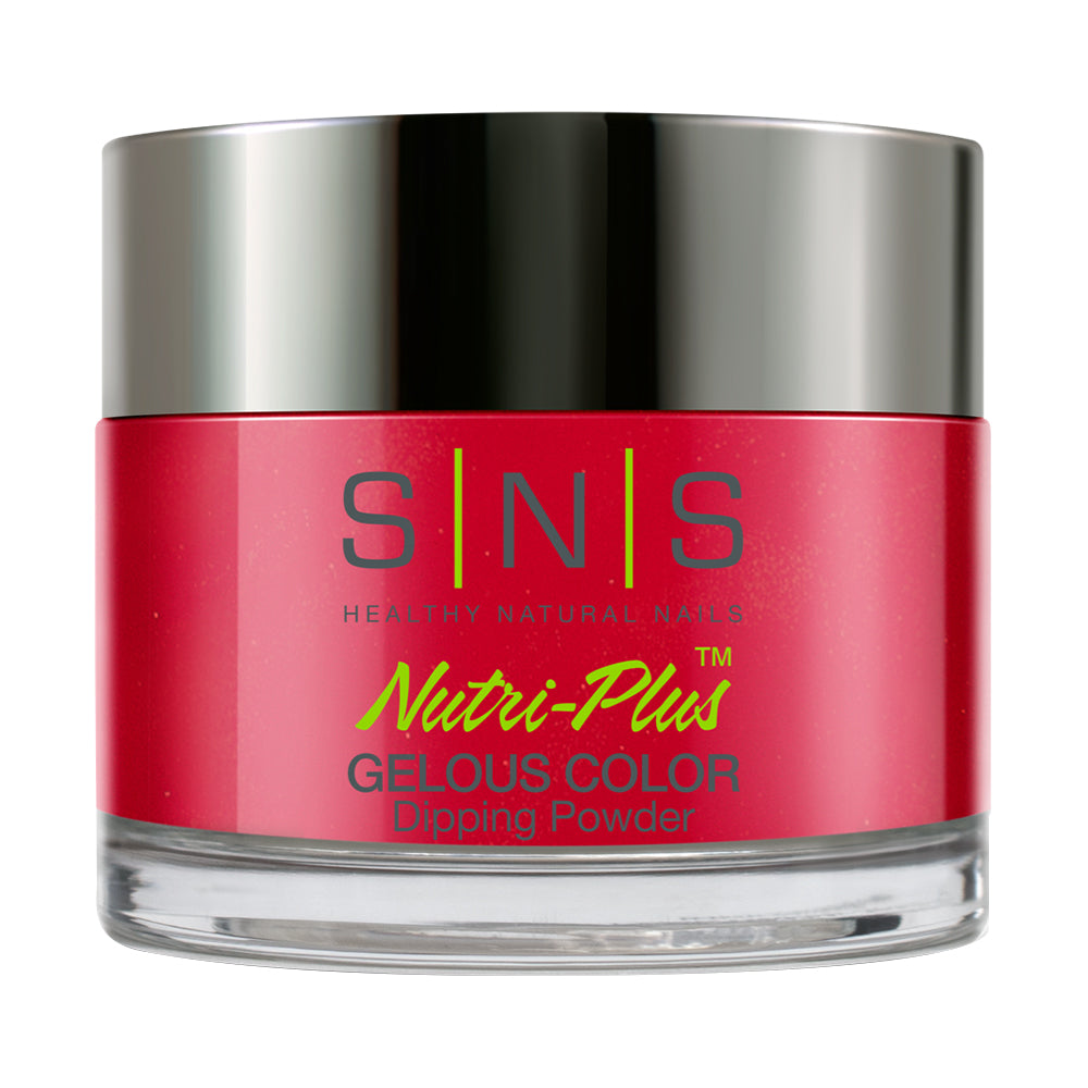 SNS AN05 - Red Roof Lines Gelous - Dipping Powder Color 1.5oz