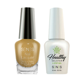 SNS AN21 Wheat Harvest Gelous - SNS Gel Polish & Matching Nail Lacquer Duo Set - 0.5oz