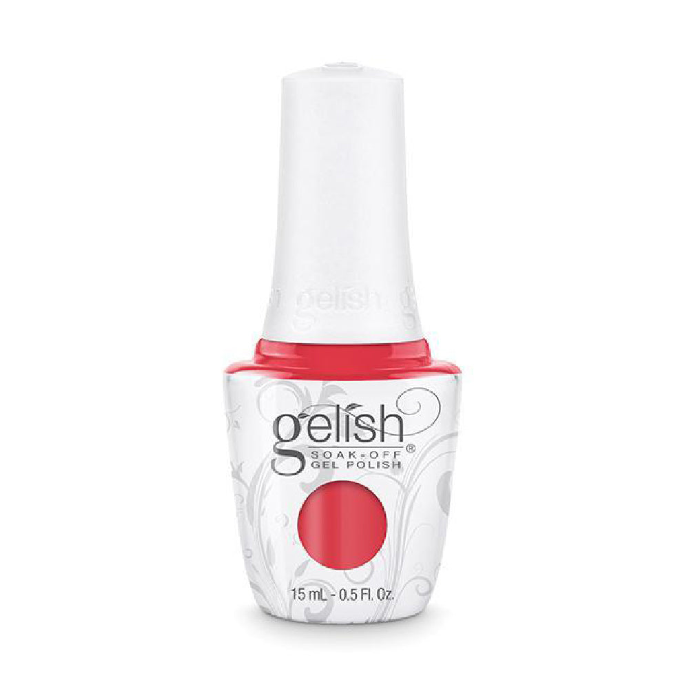 Gelish Nail Colours - Red Gelish Nails - 886 A Petal For Your Thoughts - 1110886