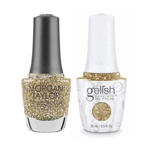 Gelish GE 947 - All That Glitters Is Gold - Gelish & Morgan Taylor Combo 0.5 oz