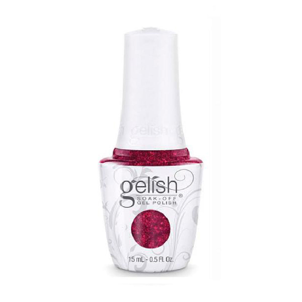 Gelish Nail Colours - Red Gelish Nails - 911 All Tied Up.. With A Bow - 1110911