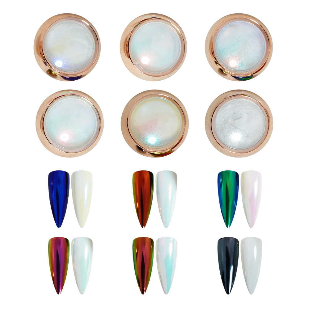 Set Aurora Chrome Powder_ 01-05, Pearl