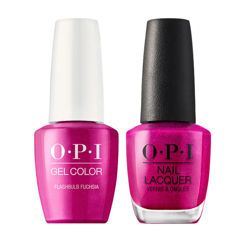 OPI Gel Nail Polish Duo - B31 Flashbulb Fuchsia - Purple Colors