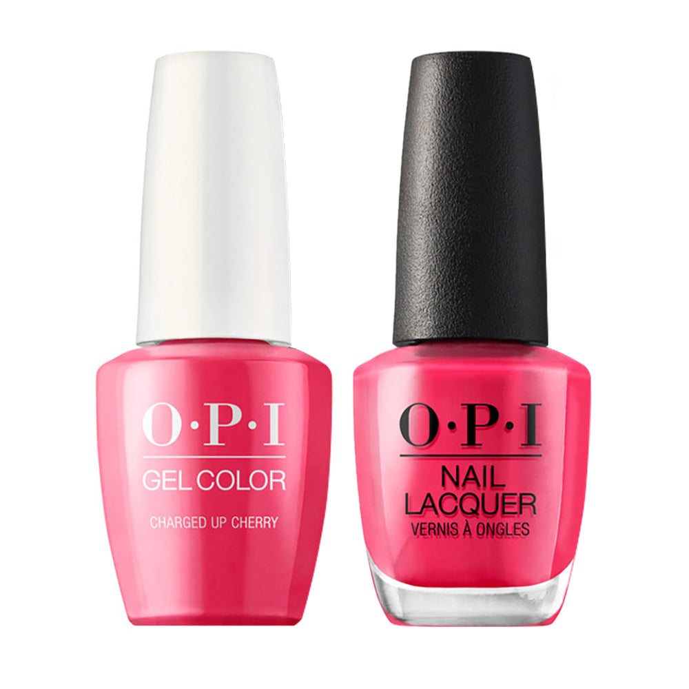 OPI Gel Nail Polish Duo - B35 Charged Up Cherry - Pink Colors