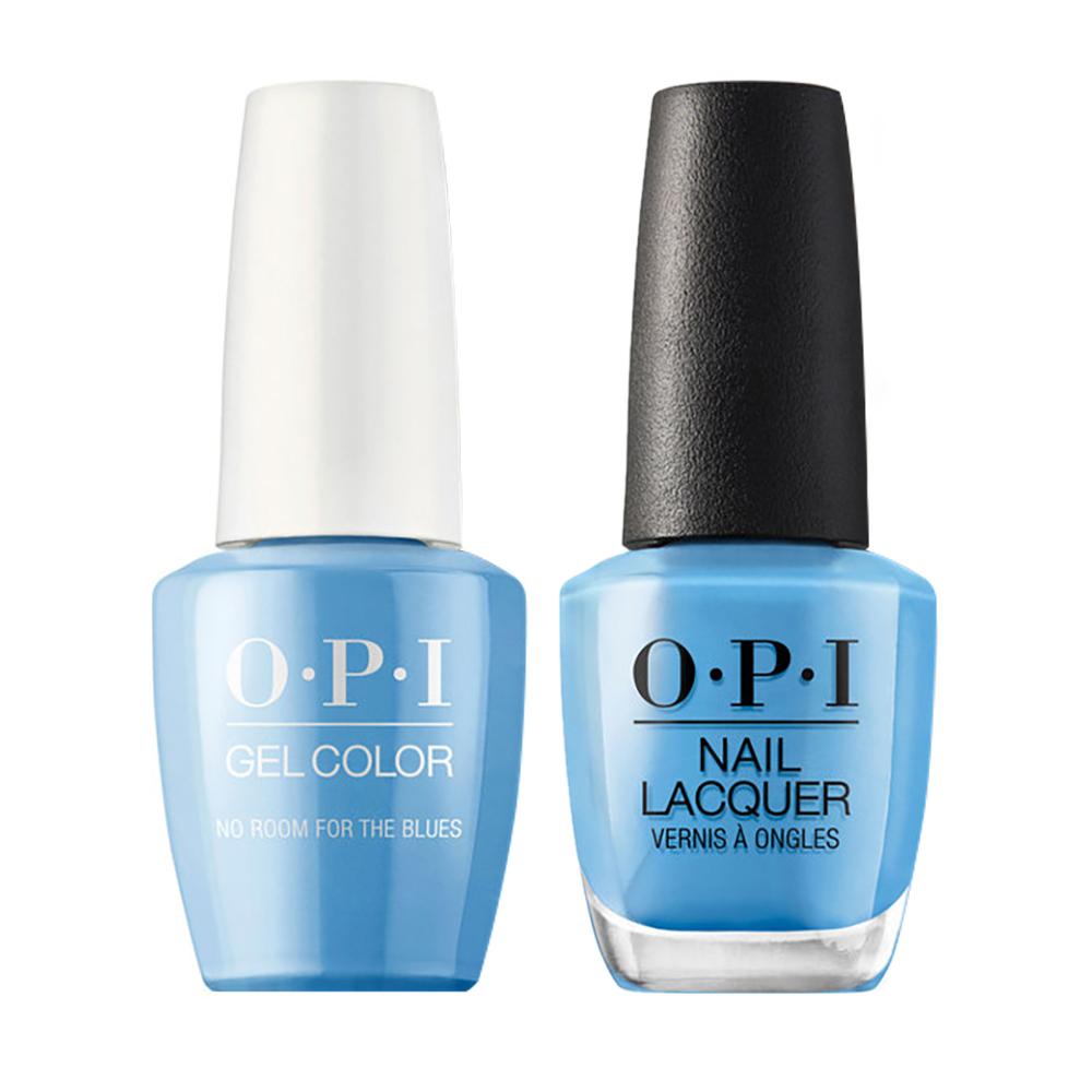 OPI Gel Nail Polish Duo - B83 No Room For The Blues - Blue Colors