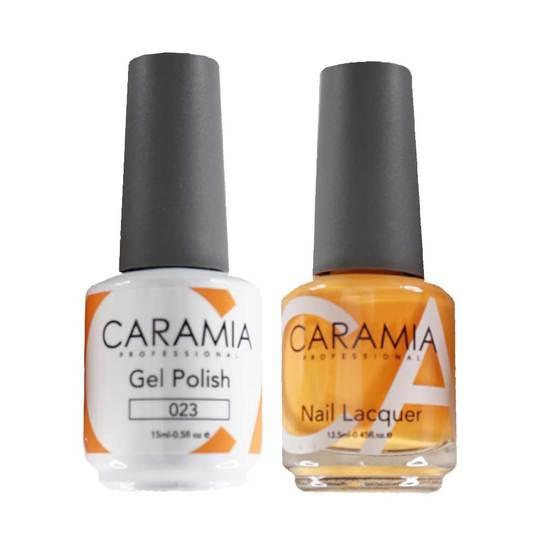  Caramia Gel Nail Polish Duo - 023 Orange Colors by Gelixir sold by DTK Nail Supply