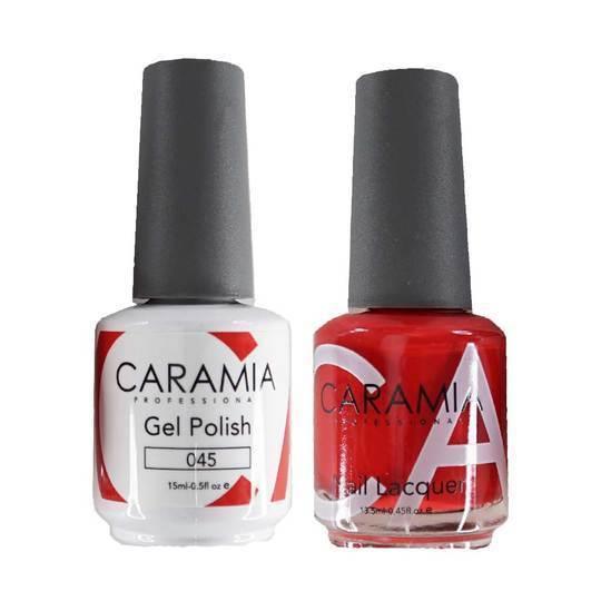  Caramia Gel Nail Polish Duo - 045 Red Colors by Gelixir sold by DTK Nail Supply