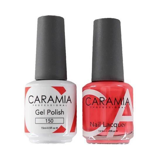 Caramia Gel Nail Polish Duo - 150 Orange Neon Colors by Caramia sold by DTK Nail Supply