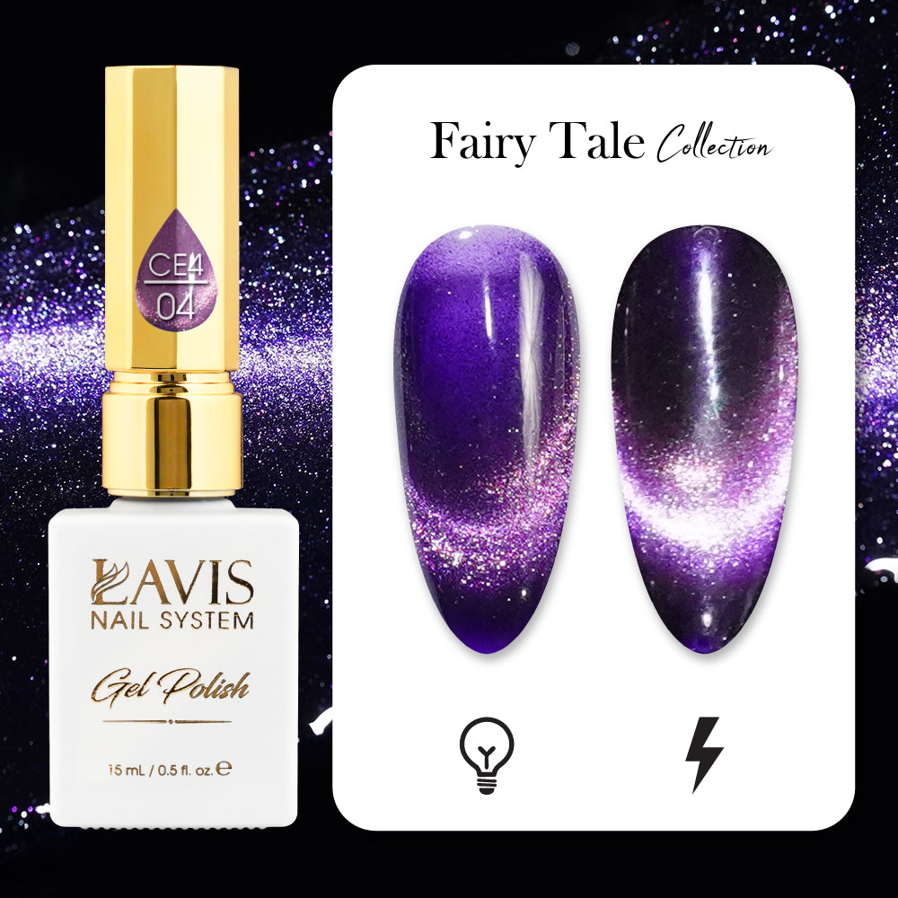 LAVIS Cat Eyes CE4 - 04 - Gel Polish 0.5 oz - Fairy Tale Collection