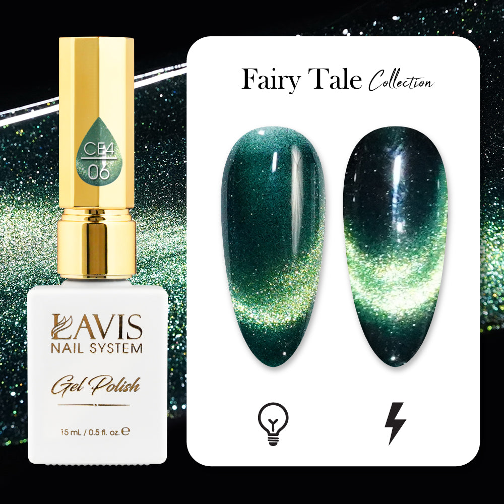 LAVIS Cat Eyes CE4 - 06 - Gel Polish 0.5 oz - Fairy Tale Collection