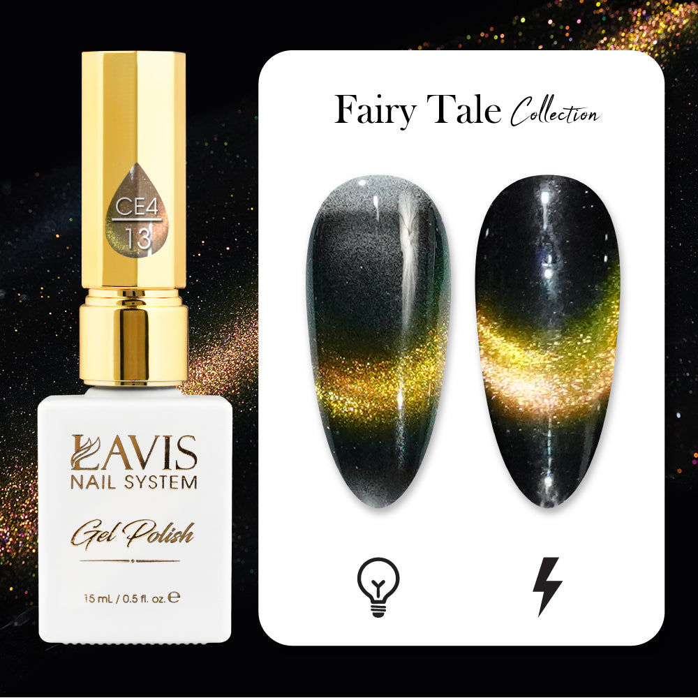 LAVIS Cat Eyes CE4 - 13 - Gel Polish 0.5 oz - Fairy Tale Collection