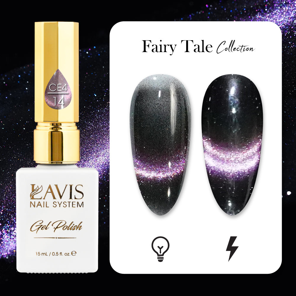 LAVIS Cat Eyes CE4 - 14 - Gel Polish 0.5 oz - Fairy Tale Collection