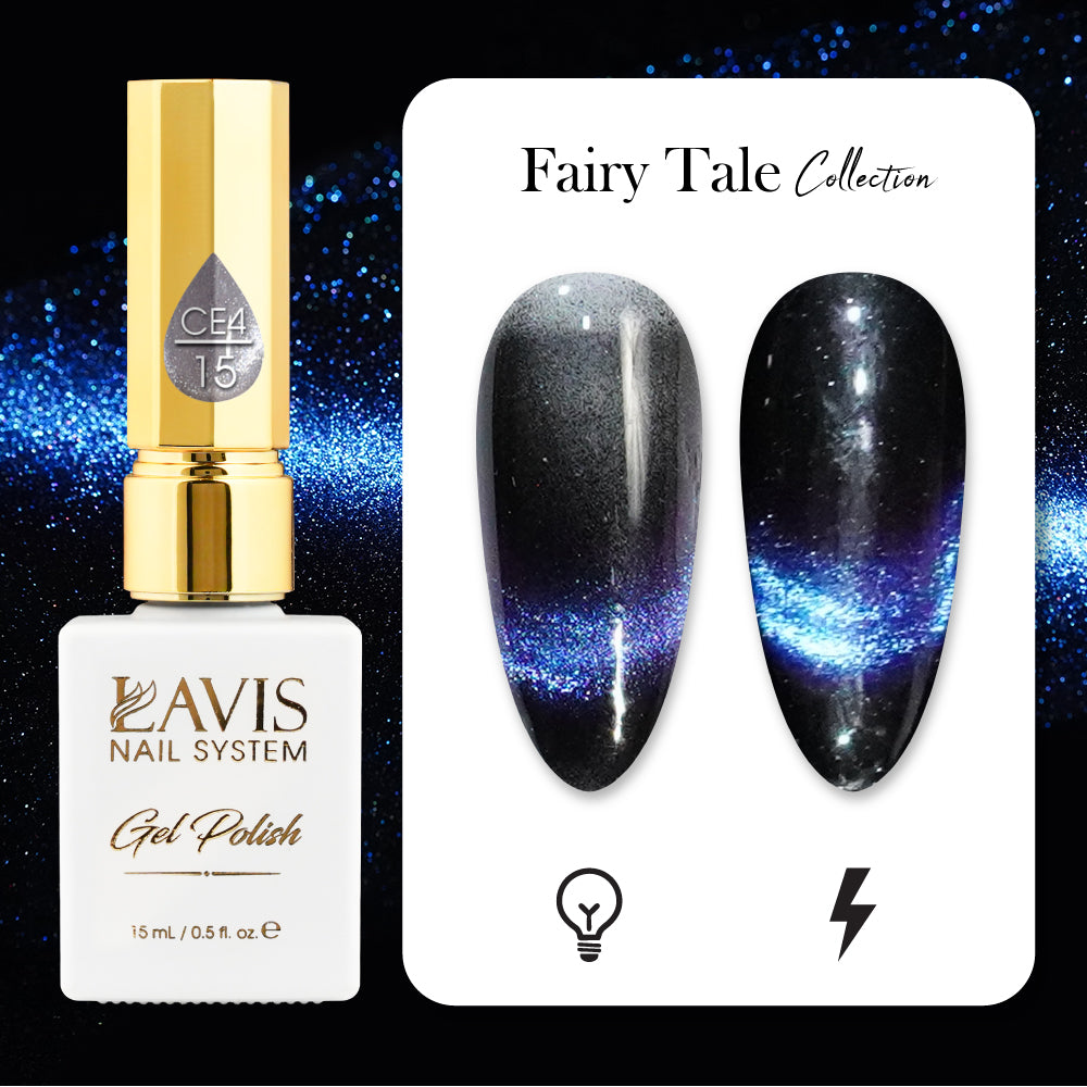 LAVIS Cat Eyes CE4 - 15 - Gel Polish 0.5 oz - Fairy Tale Collection