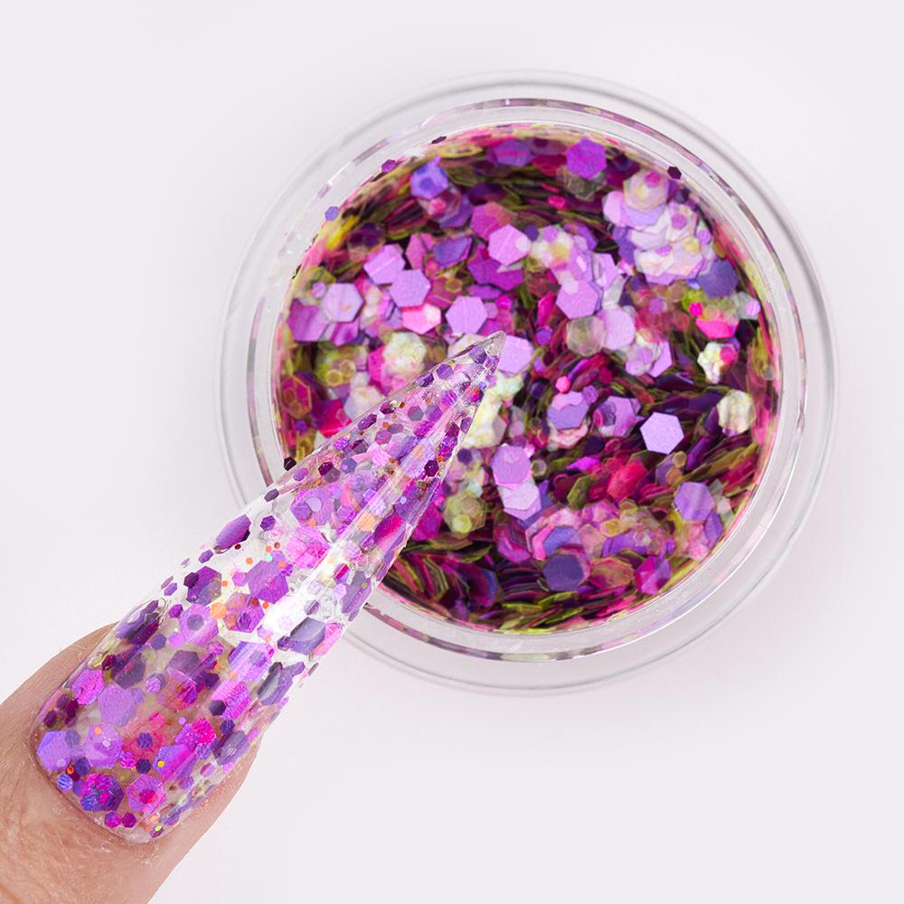 LDS Confetti Glitter Nail Art - CF02 - Hideaway - 0.5 oz