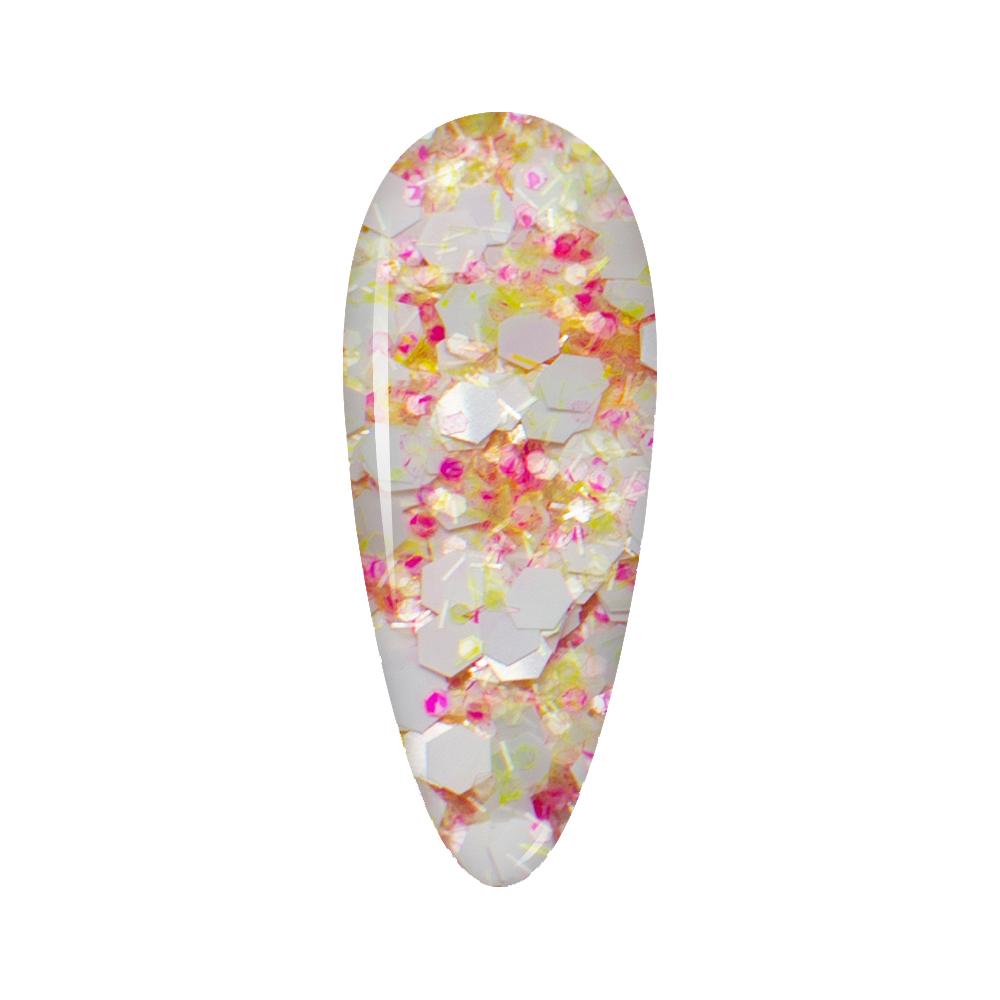 LDS Confetti Glitter Nail Art - CF01 - Cha Cha Cha - 0.5 oz