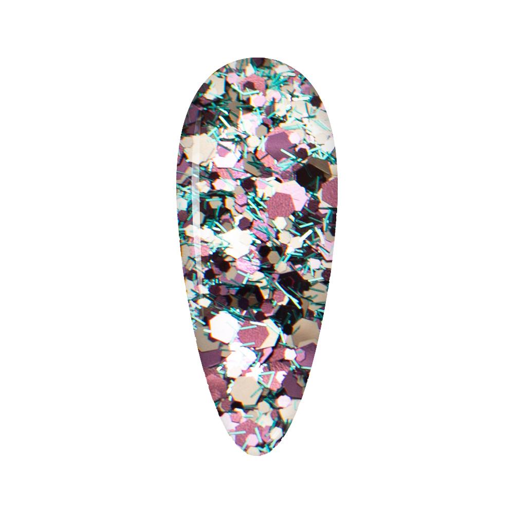 LDS Confetti Glitter Nail Art - CF04 - Moon Prism - 0.5 oz