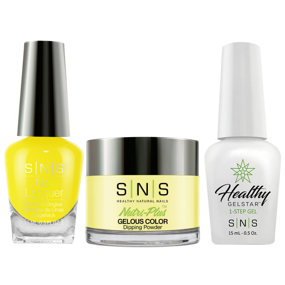 SNS 3 in 1 - CS24 Radioactive Lemondrop - Dip (1.5oz), Gel & Lacquer Matching