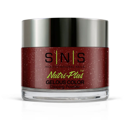 SNS Dipping Powder Nail - CY01 - Shimmering Garnet
