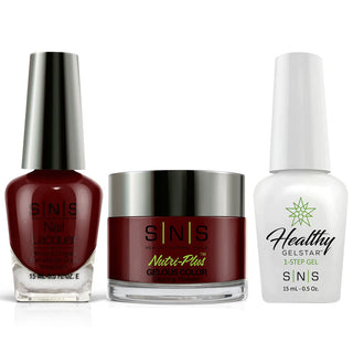 SNS 3 in 1 - CY02 Red River - Dip (1.5oz), Gel & Lacquer Matching