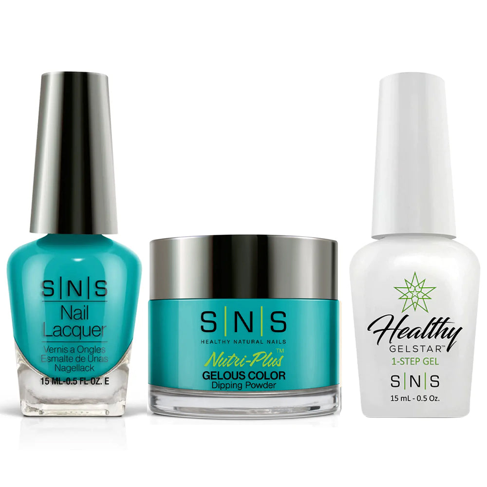SNS 3 in 1 - CY12 Shoreview Blue - Dip (1oz), Gel & Lacquer Matching