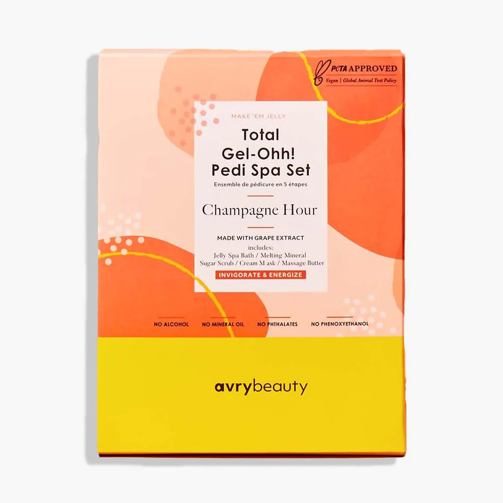 AVRY BEAUTY - 5 Steps Pedicure Kit Total Gel Ohh! - Champagne Hour