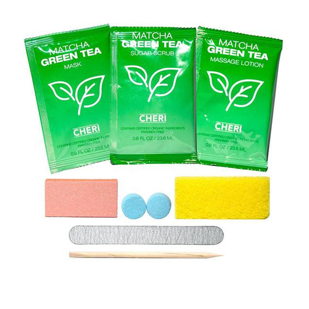  Cheri - 8 in 1 Pedicure Packets Matcha Green Tea by SNS sold by DTK Nail Supply