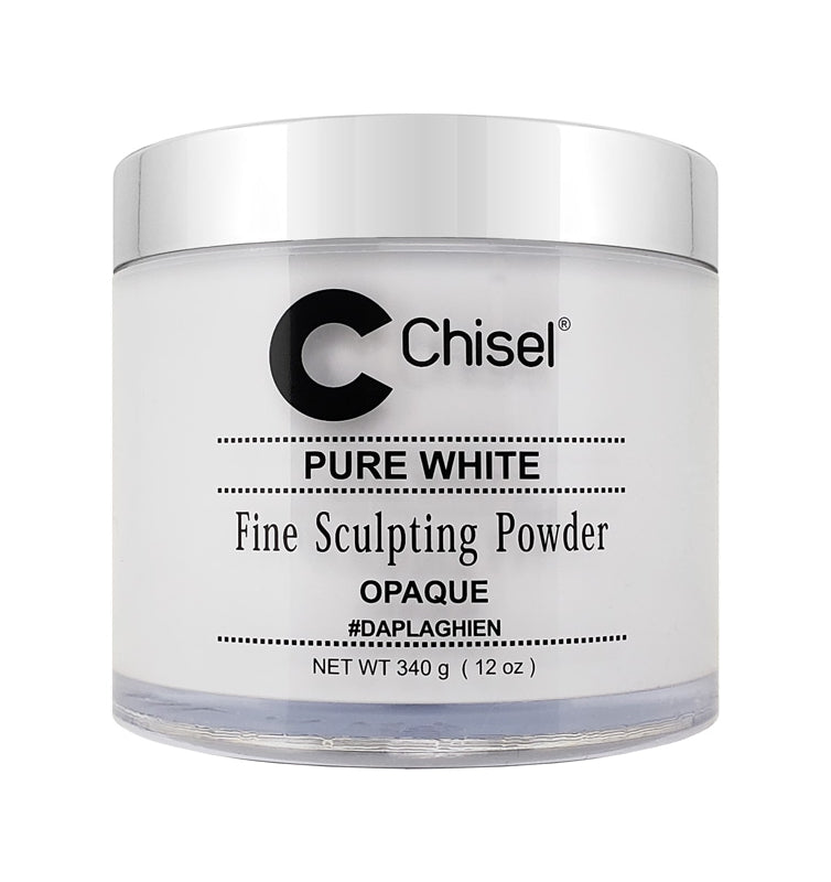 Chisel Acrylic Fine Sculpting Powder - Pure White (Opaque) - 12oz