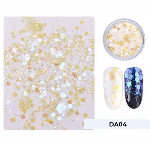 LDS Glitter Nail Art  - DA04 - Glam Rock - 0.5 oz