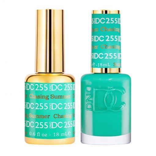 DND DC Gel Nail Polish Duo - 255 Mint Colors - Chasing Summer