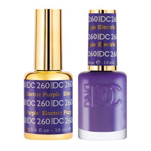 DND DC Gel Nail Polish Duo - 260 Purple Colors - Electric Purple