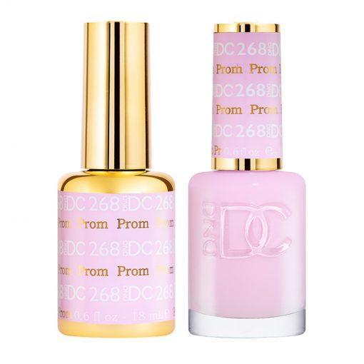 DND DC Gel Nail Polish Duo - 268 Pink Colors - Prom