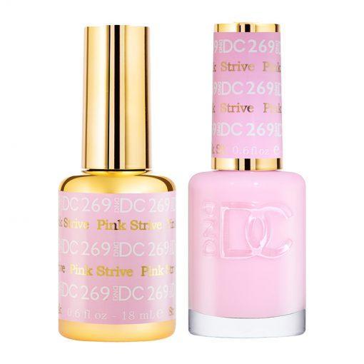 DND DC Gel Nail Polish Duo - 269 Pink Colors - Pink Strive