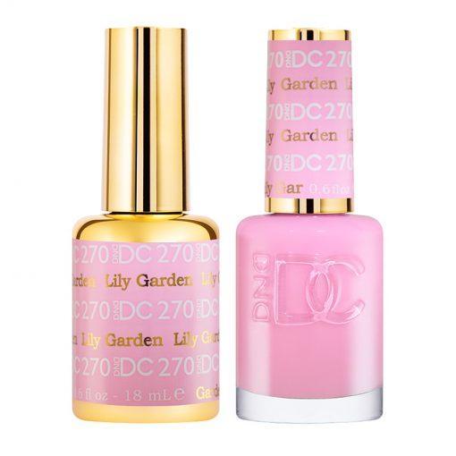 DND DC Gel Nail Polish Duo - 270 Pink Colors - Lily Garden
