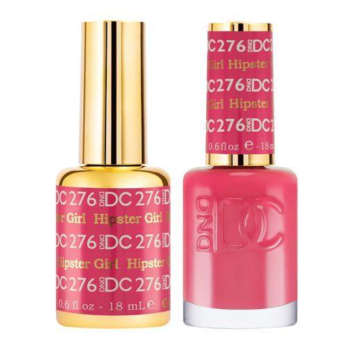 DND DC Gel Nail Polish Duo - 276 Pink Colors - Hipster Girl