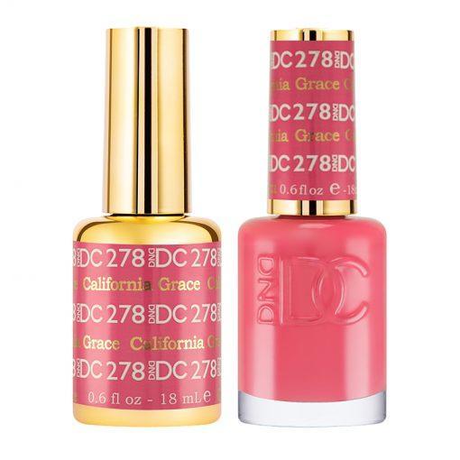 DND DC Gel Nail Polish Duo - 278 Pink Colors - California Grace
