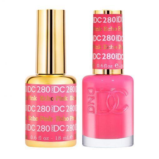 DND DC Gel Nail Polish Duo - 280 Pink Colors - Echo Pink