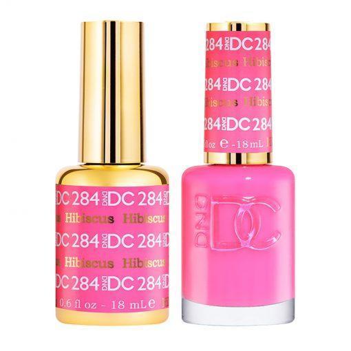 DND DC Gel Nail Polish Duo - 284 Pink Colors - Hibiscus