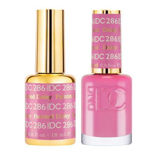 DND DC Gel Nail Polish Duo - 286 Pink Colors - Painted Daisy