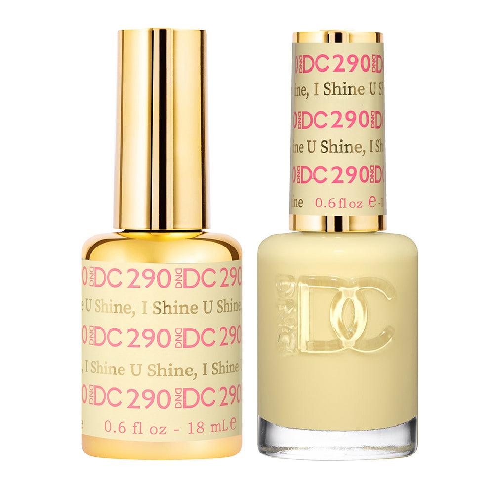 DND DC Gel Nail Polish Duo - 290 Yellow Colors - U Shine, I Shine