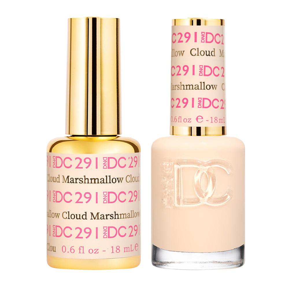 DND DC Gel Nail Polish Duo - 291 Nude Colors - Marshmallow Cloud