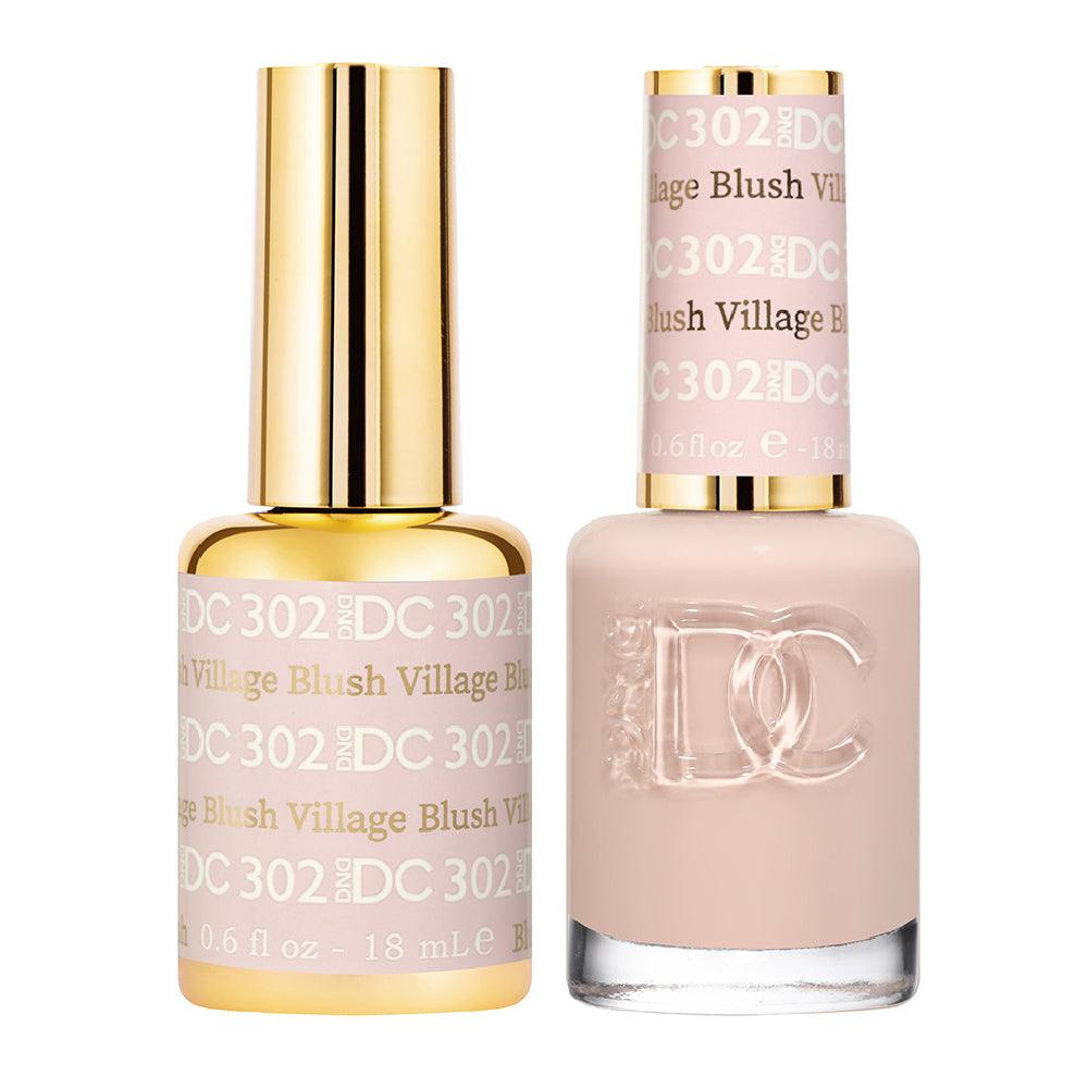 DND DC Gel Nail Polish Duo - 302 Nude Colors - Blush Village