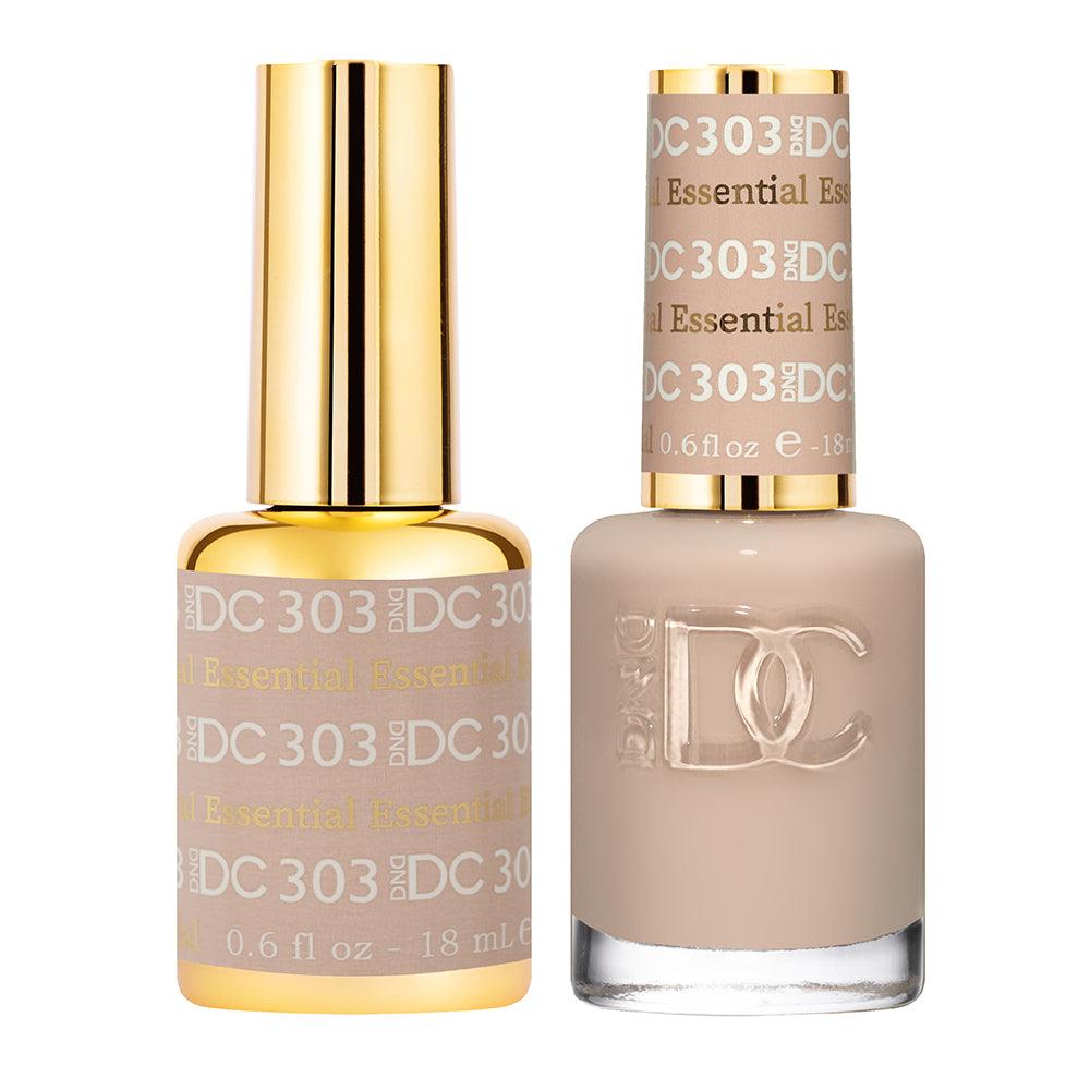 DND DC Gel Nail Polish Duo - 303 Beige Colors - Essential