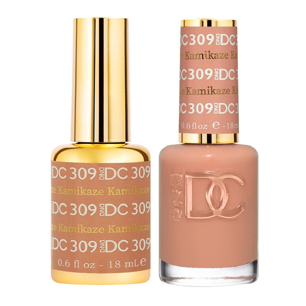 DND DC Gel Nail Polish Duo - 309 Blush Colors - Kamikaze