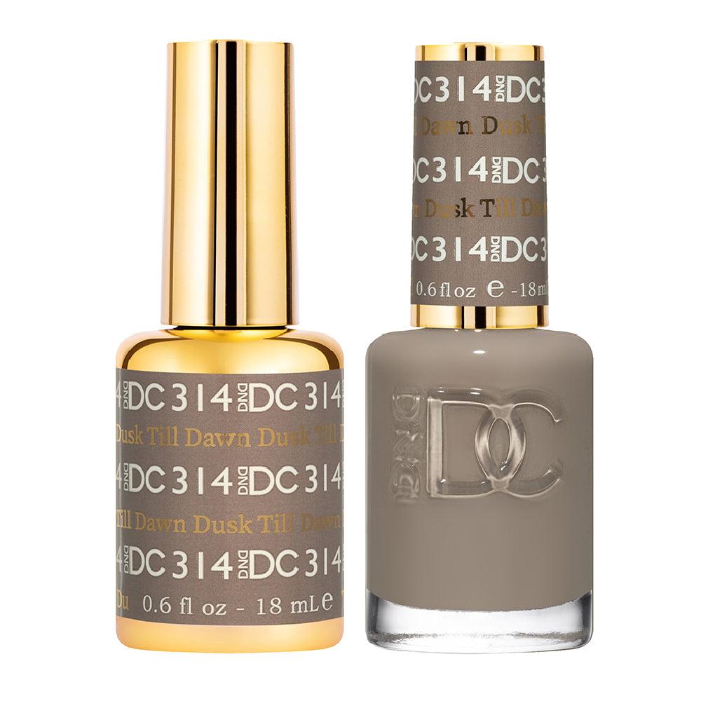 DND DC Gel Nail Polish Duo - 314 Gray Colors - Dusk Till Dawn